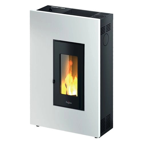 Stufa pellet pegaso 7020033 madison 5 slim bianco