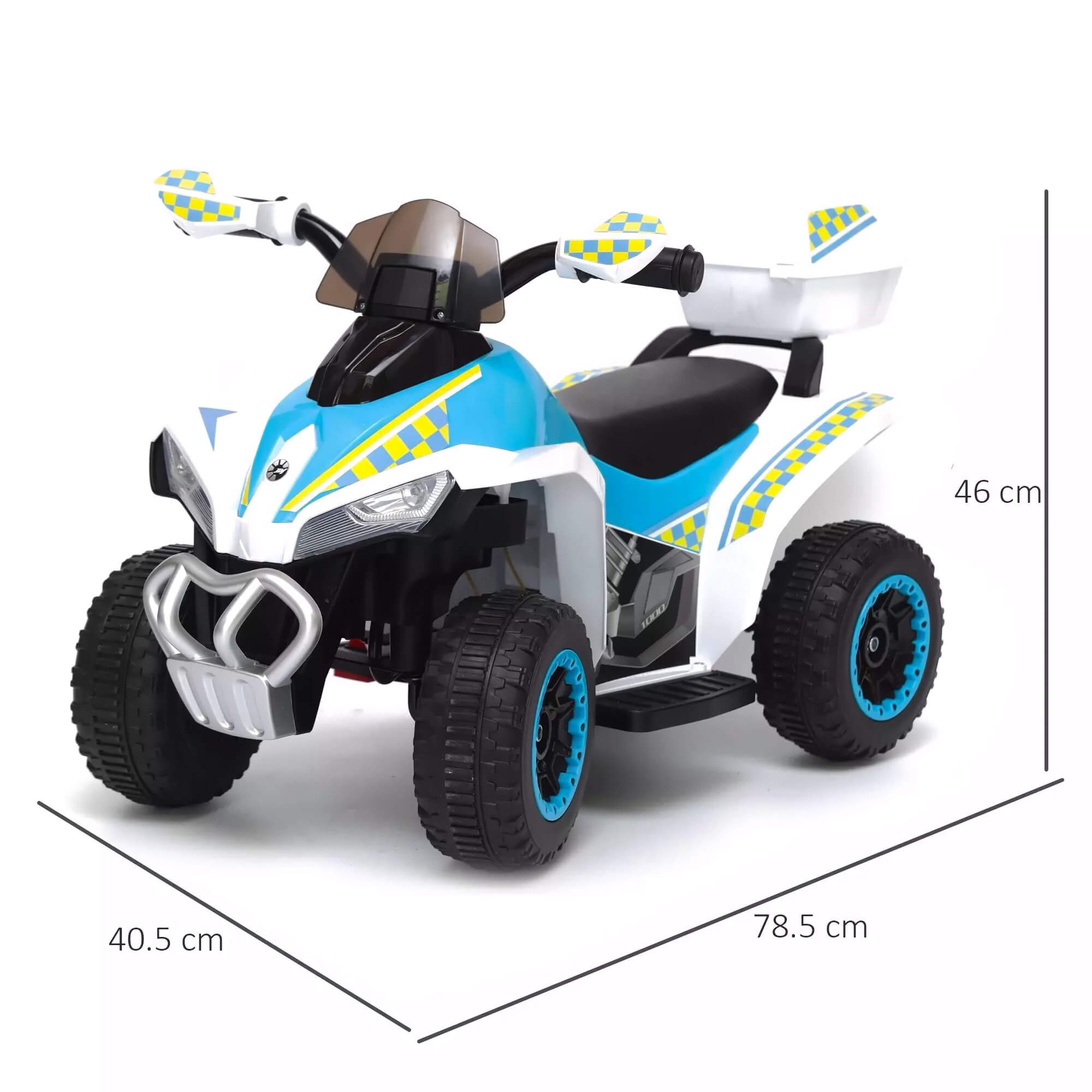Mini Quad Elettrico per Bambini 6V Kidfun Invictus Bianco