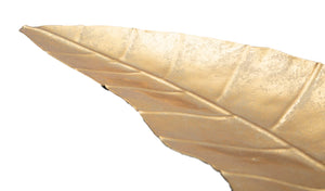 Svuota Tasche Foglia Long 38x3x11 cm in Ferro Oro