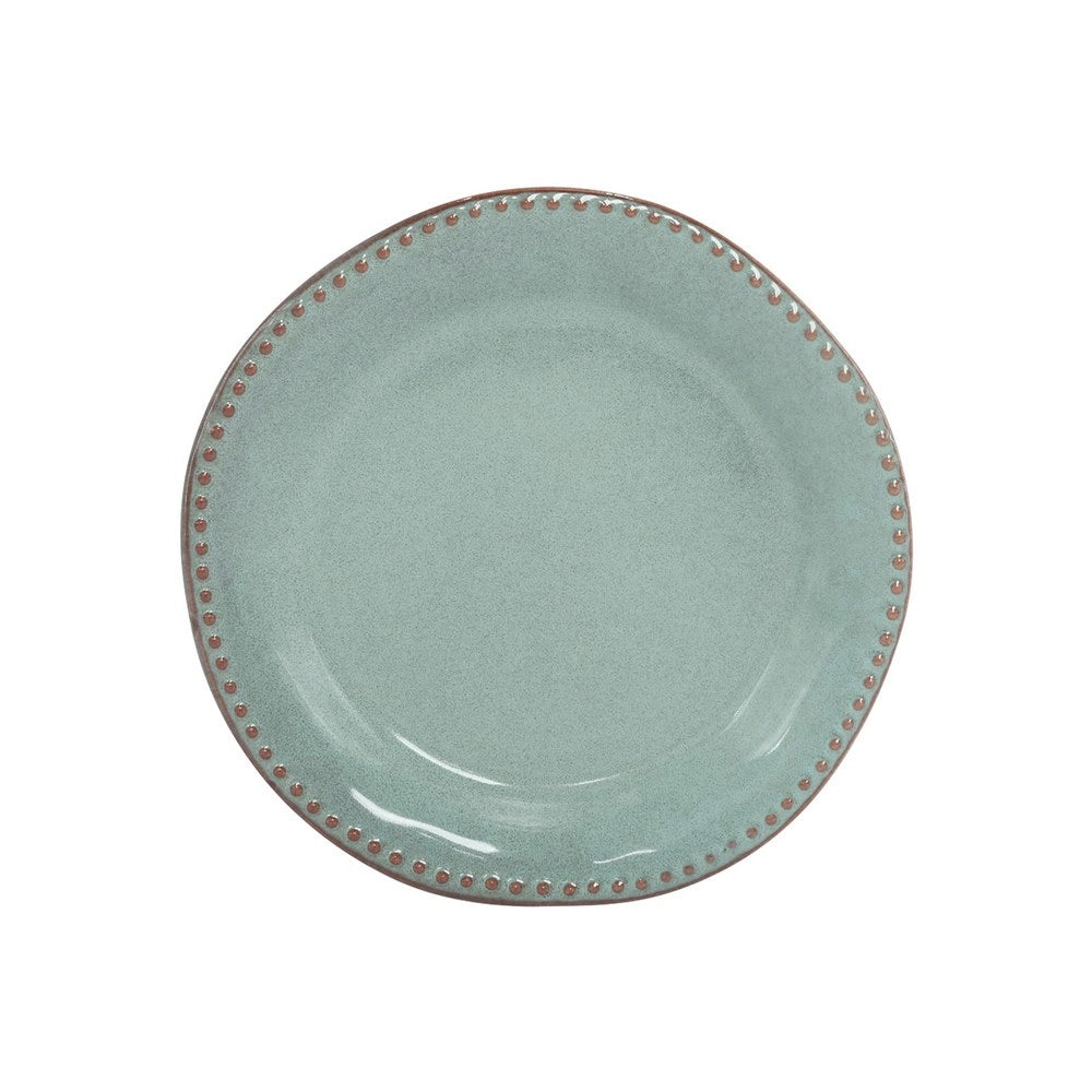Set di 18 piatti in ceramica Rita rifiniti a mano blu