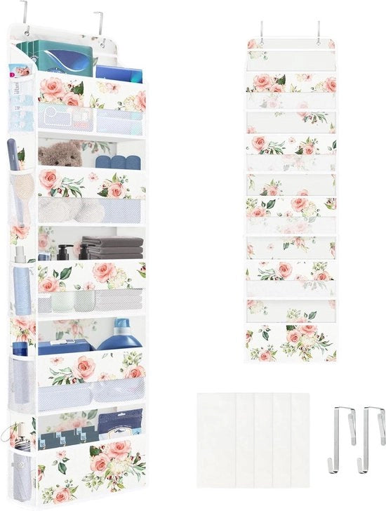 Organizzatore appeso con 5 cassette per adulti - Rosa