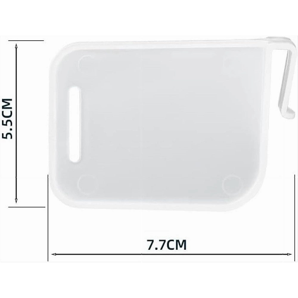 Trade Shop - Set 4 Pezzi Organizzatori Divisori Scomparti In Plastica Per Frigorifero Cucina -