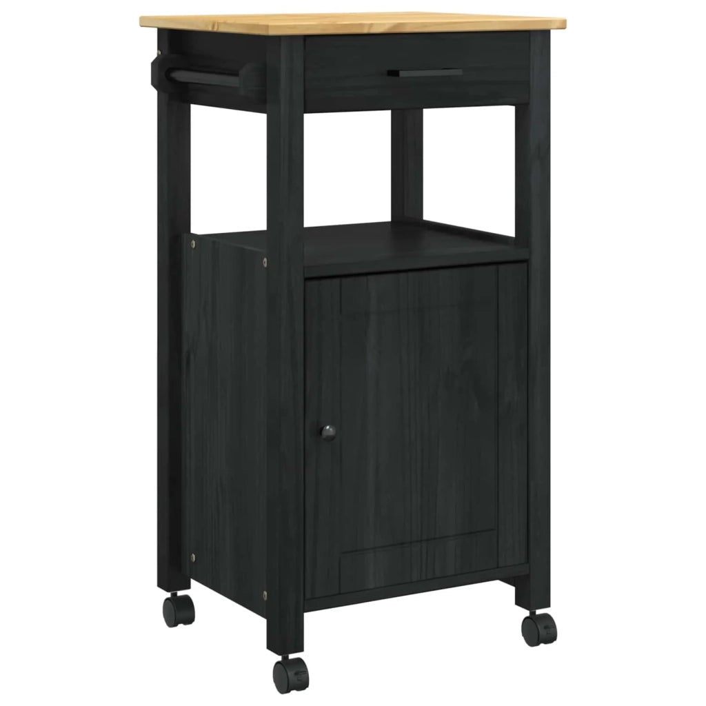 Carrello da Cucina MONZA Nero 48 x 40 x 88,5 cm CFW6157877