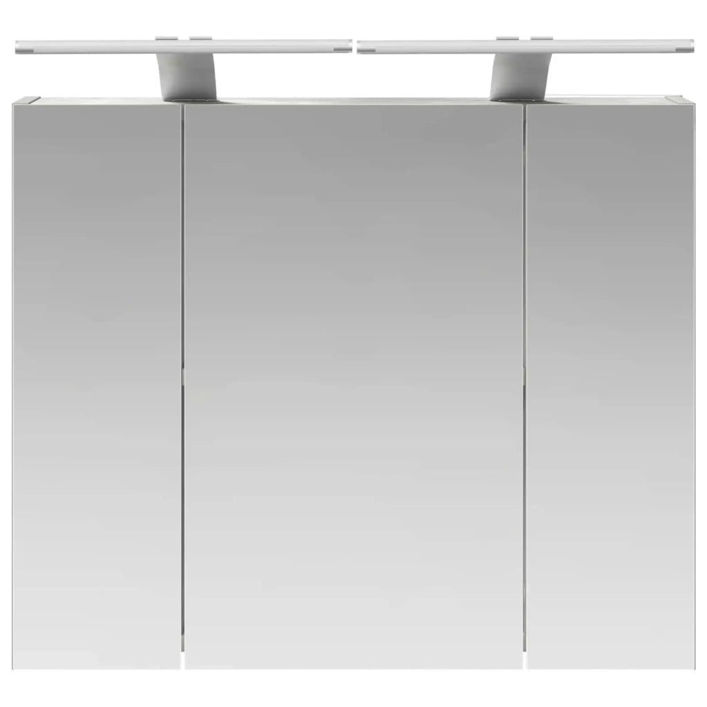 Mobiletto per specchio da bagno Grigio cemento