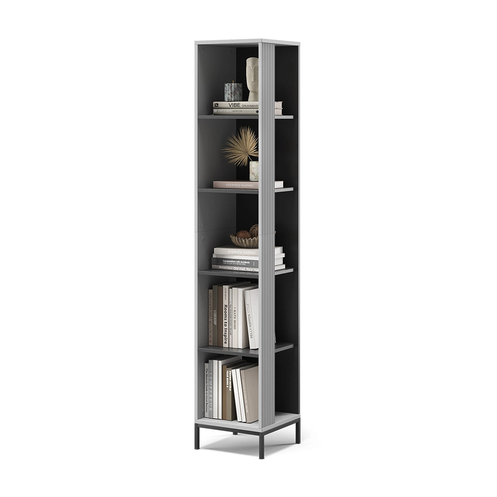 Vicco Libreria Grigio 36 x 188 cm può essere abbinato ad altri mobili Eliza