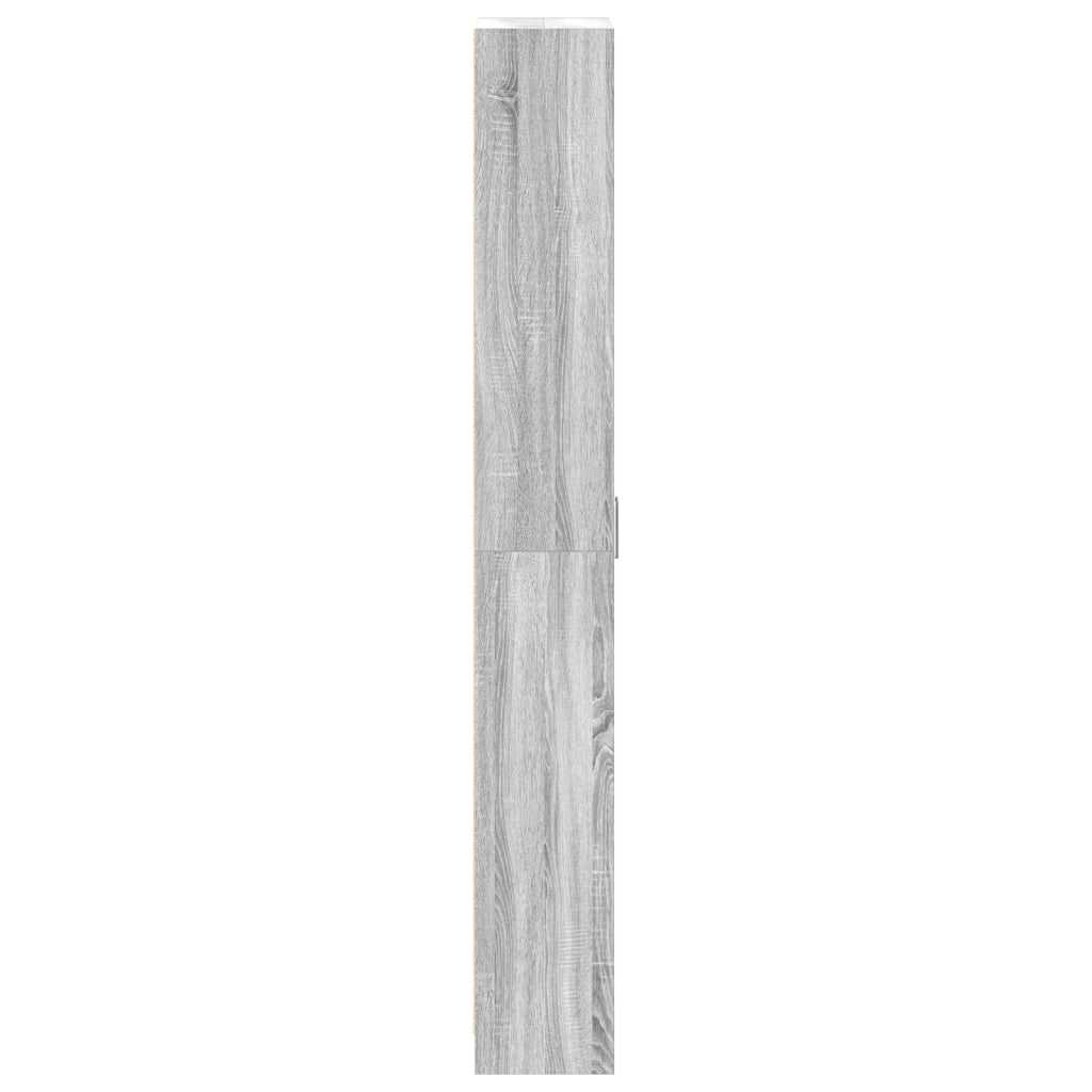 Armadio Grigio Sonoma 55x25x189 cm Legno Ingegnerizzato
