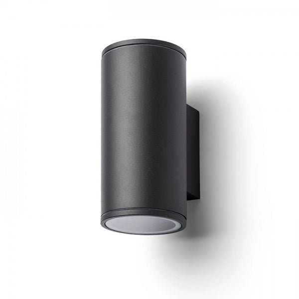 Faretto cilindrico LIZZI II da parete grigio antracite  230V GU10 2x35W IP54