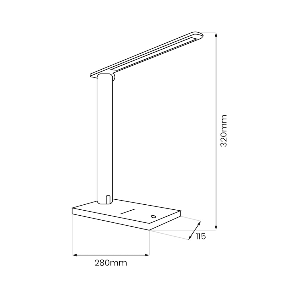 Lampada da scrivania LED bianca 5W USB CCT Milagro