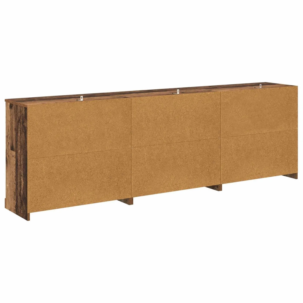 Sideboards con cassetto 3 pcs Legno antico 210 x 35,5 x 67,5 cm