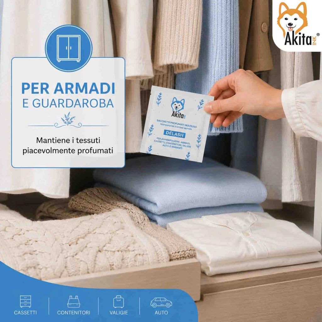 Akitaink 6 Sacchetti Profumati Delash Armadi