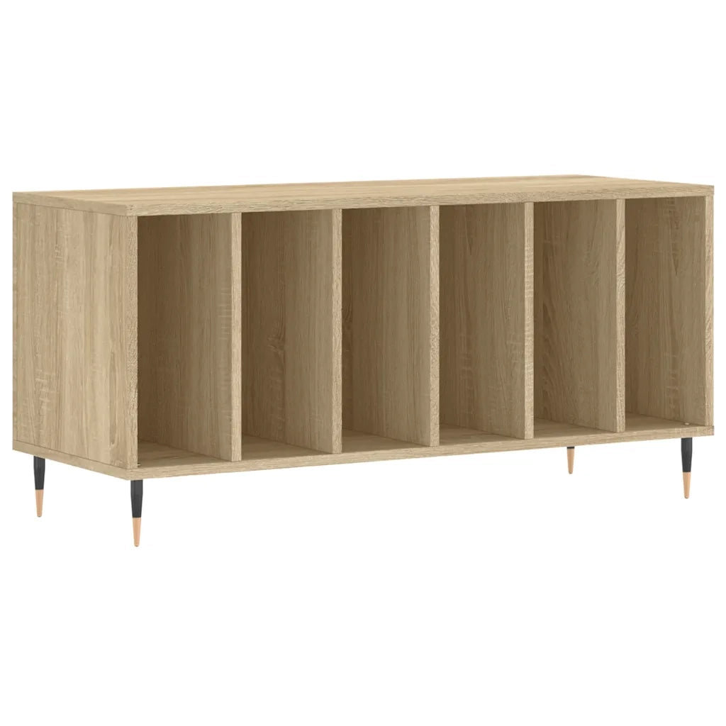 Mobile Porta Dischi Rovere Sonoma 100x38x48cm Legno Multistrato CFW5407288