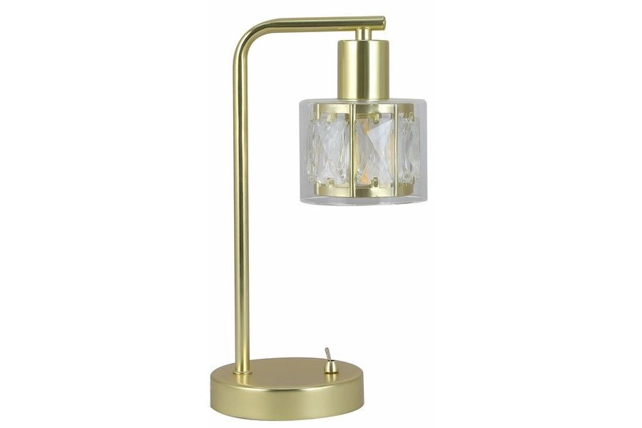 Lampada da tavolo oro glamour Elmo 1xE14 40W Reality