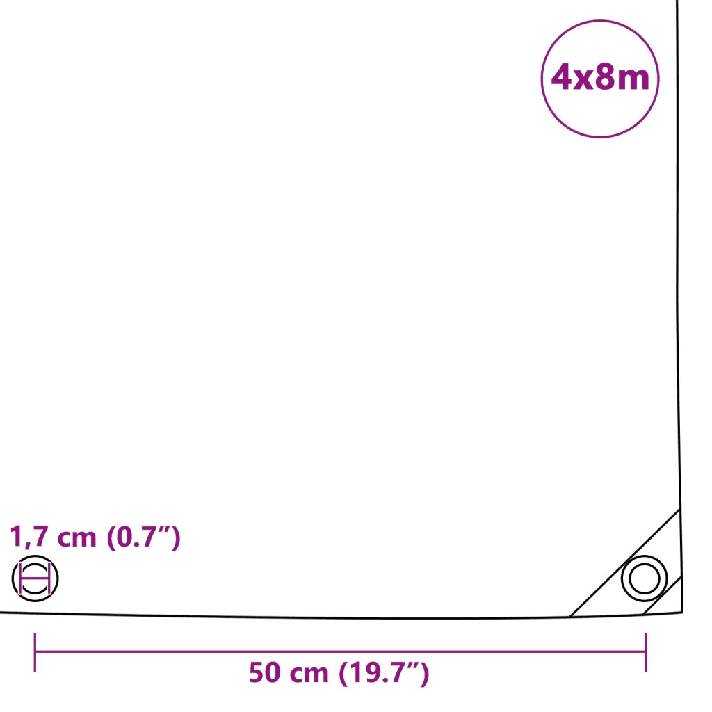 Telone 650 g/m² 4x8 m Verde 43827
