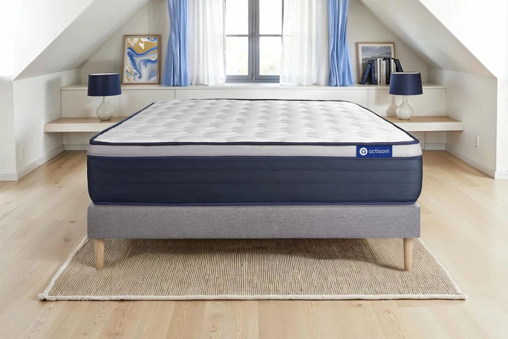 Kit rete e materasso matrimoniale Actilatex max 160x200cm - Spessore : 26cm - Lattice e memory foam - rigido