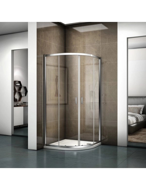 Cabina doccia 1/4 cerchio HAMAR 309 RIHO 100x100 x200cm con porte scorrevoli