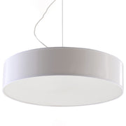 ARENA Lampada da soffitto rotonda a 3 luci arancione spagnolo 45x111 cm PVC bianco
