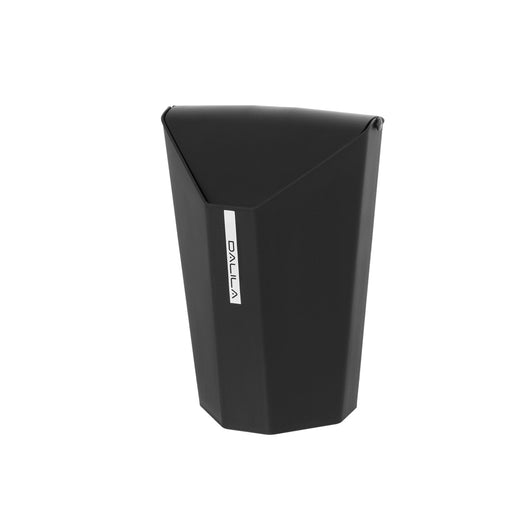 Pattumiera bagno plastica coperchio basculante 6,5lt cestino spazzatura nero