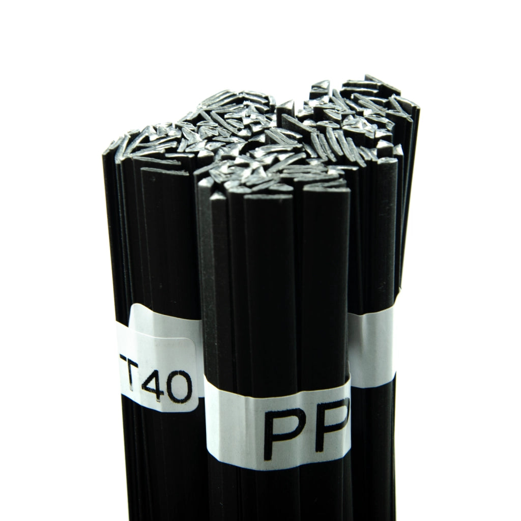 Saldatura Plastica PP+T40 Nero 100g – Alta Qualità, Granuli Puri | Filo 42 cm, Temperatura 270-340°C
