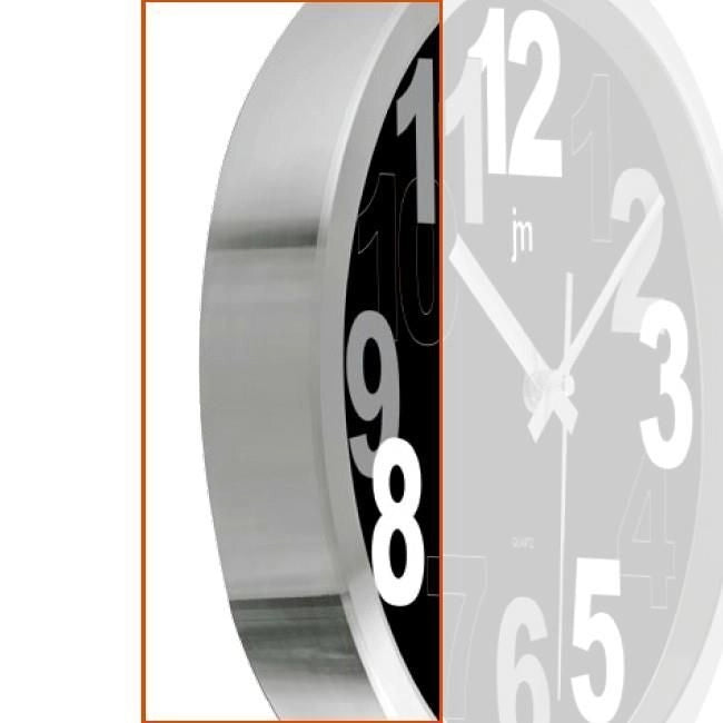 Lowell 14942 Orologio al quarzo Cerchio Alluminio, Nero