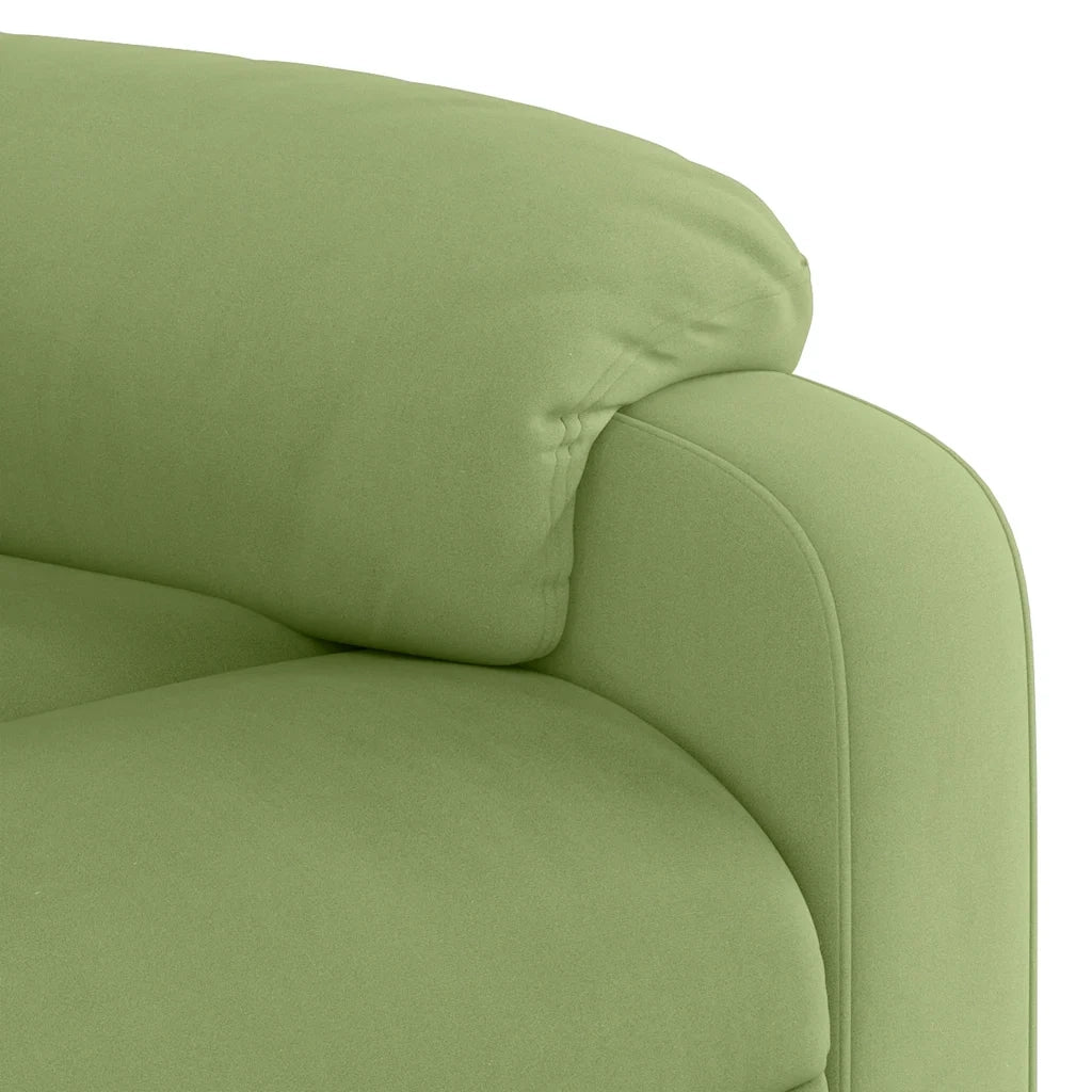 Poltrona Reclinabile Verde Chiaro in Velluto 373503