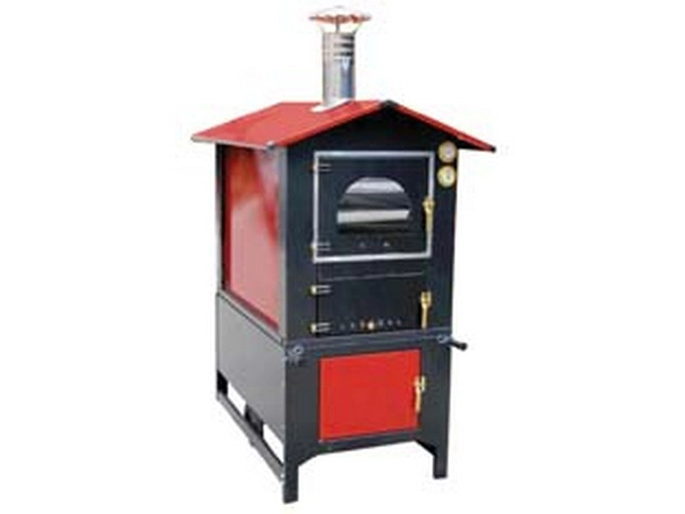 1pz forno a legna da esterno -cm.95,5x120x163h. - forno cm.45x80x40h - kg.250 cod:ferx.fer15592