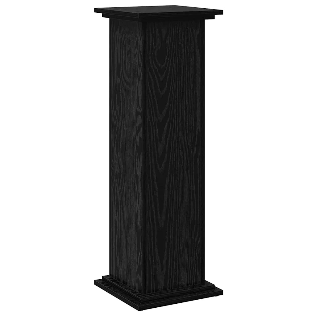 Supporto di esposizione con porta Rovere Nero 31 x 30 x 90 cm 869245
