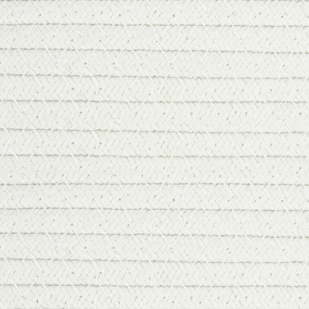 Cestino Portaoggetti Bianco ?38x36 cm in Cotone CFW9959915