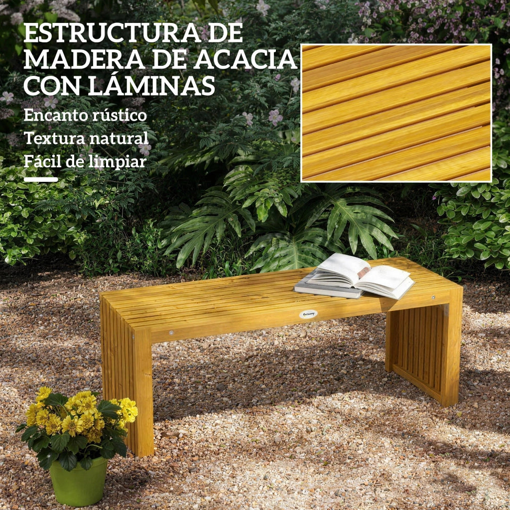 Panchina da Giardino in Legno 2 Posti ¨C Zephmum ¨C 110 cm Grigio