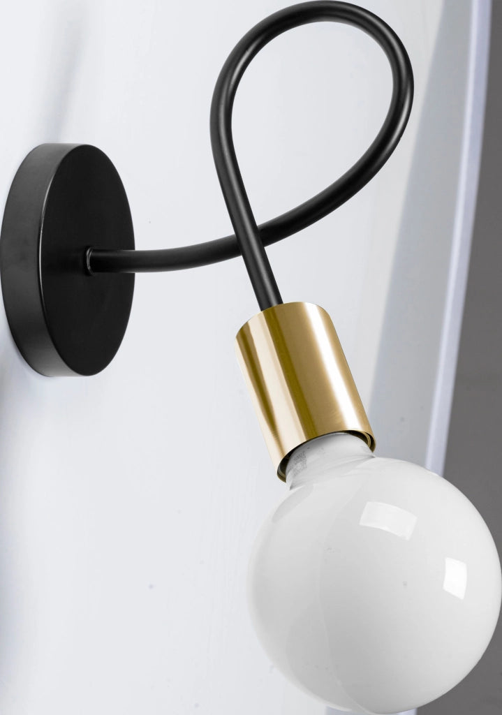 Lampada Da Muro Metallico Loft Paradise Gold APP516-1W