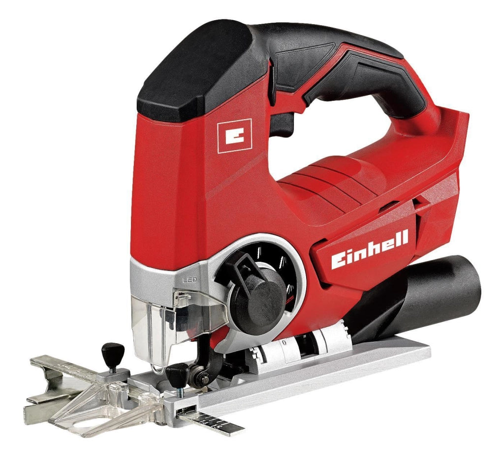 Einhell 4321200 Power X-Change Seghetto Alternativo a Batteria 18V 80mm legno azione orbitale LED Solo colore Nero