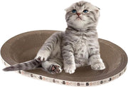 Piastra per Gatto con Forma Ovale, Alta Densità, 2 in 1 Letto per Gatti e Cuccioli 

Modello: 
Dimensioni: 
Material: Carta o Cartone di Alta Densità 
Funzione: 2 in 1, Scrivania per Gatto e Letto per Gatti e Cuccioli 
Forma: Ovale