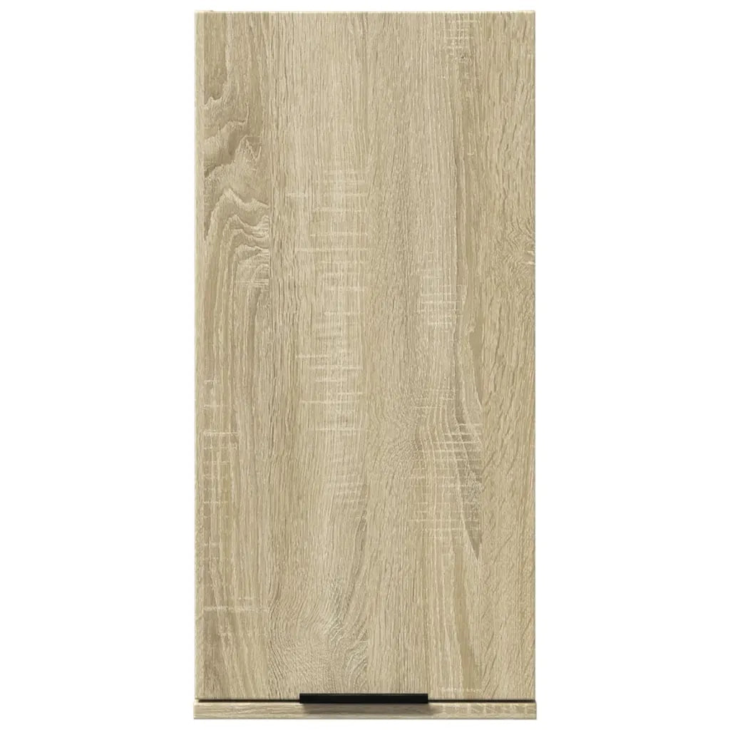 vidaXL Mobile da Bagno a Parete Rovere Sonoma 32x20x67 cm