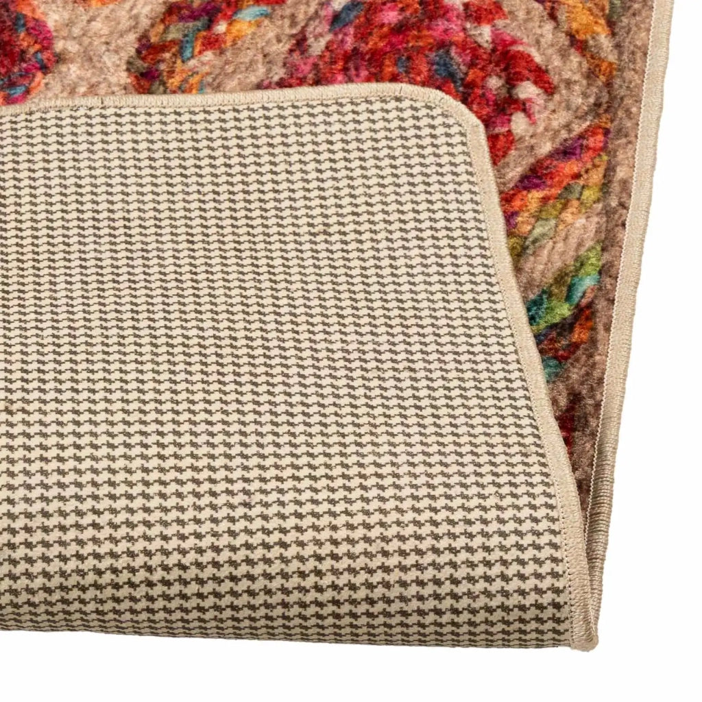 Runner Tappeto MARSA Multicolore 80 x 100 cm Poliestere e PVC