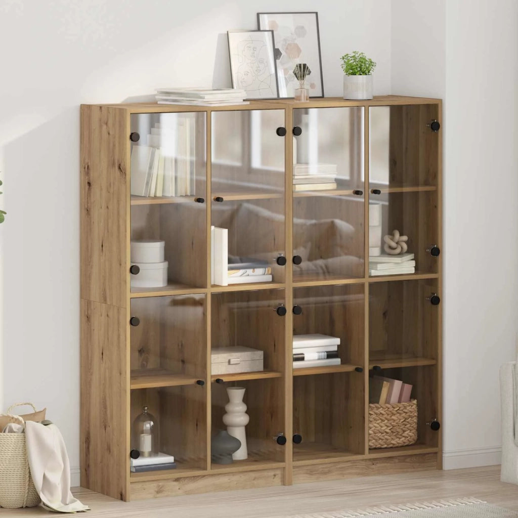 Credenza 2 pcs Rovere artigianale 68 x 37 x 142 cm 3402645