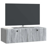 Mobile TV da Muro | Armadietto TV | Mobile Porta TV 98 x 41 x 30 cm Sonoma grigio