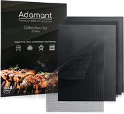 Set di griglia, 5 pezzi, BPA libero e rivestimento antiaderente, adatto per barbecue a carbone, gas e elettrico e forno, resistente alla lavastoviglie e facile da pulire