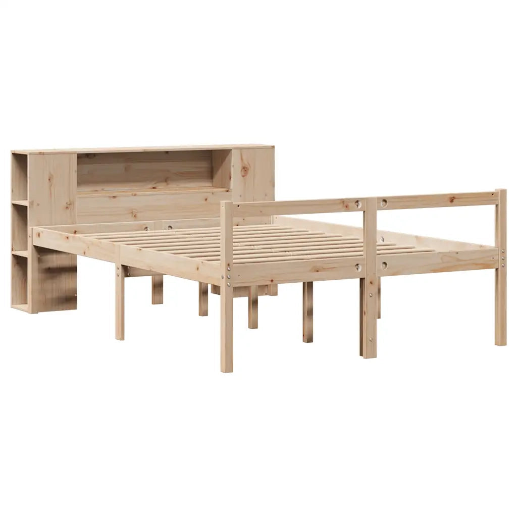 vidaXL Letto Libreria senza Materasso 135x190 cm in Legno di Pino