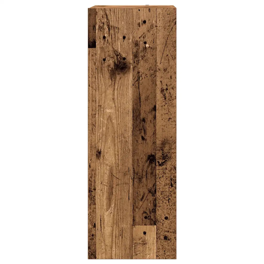 Set Mobile TV 8 pz Montato a Parete Legno Antico in Truciolato 3329147