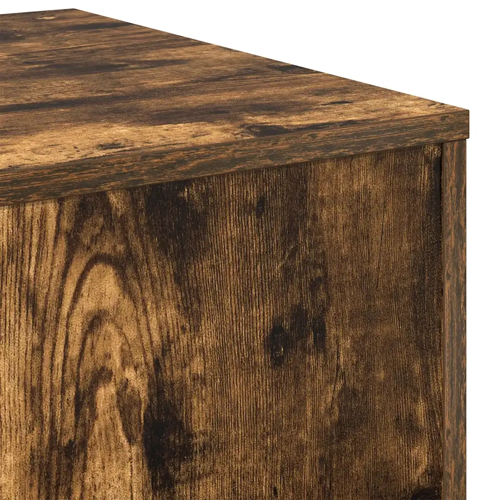 Credenze 3 pz | Madia | Buffet da pranzo | Armadio da pranzo Rovere Fumo in Legno Multistrato