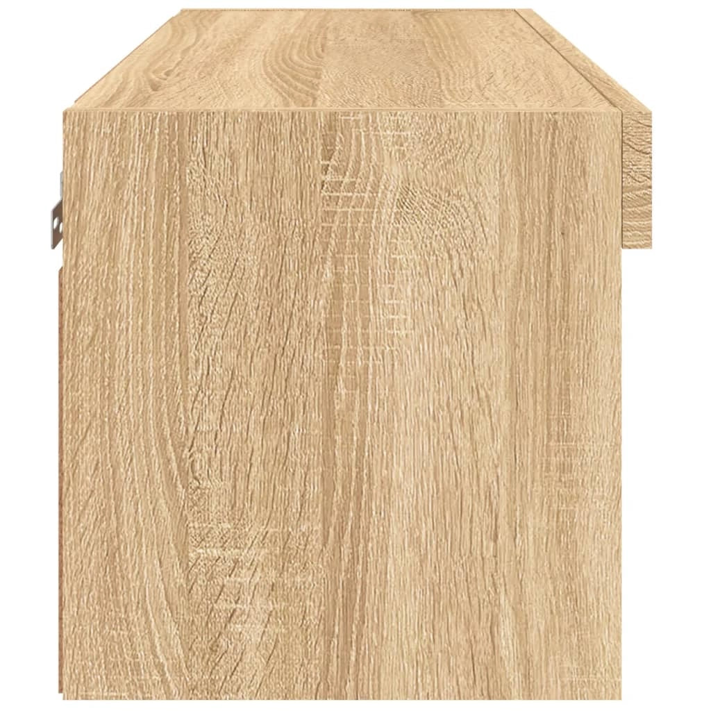 Mobile TV multimediale mensola TV credenza mobile TV per sala da pranzo soggiorno camera da letto con luci LED rovere Sonoma 60 x 30 x 30 cm marrone 02_0026786