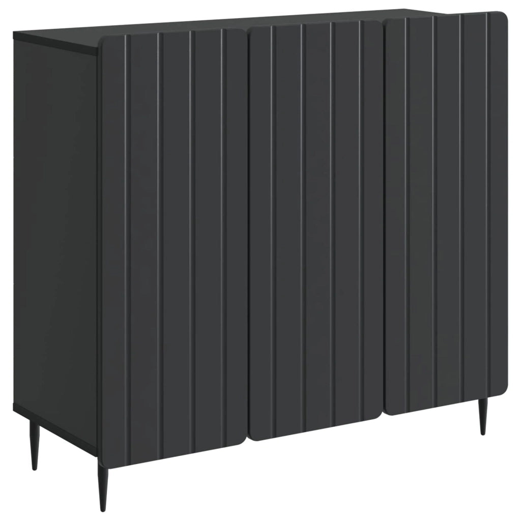Credenza Nero 89 x 34,5 x 82 cm Legno ingegnerizzato 894416