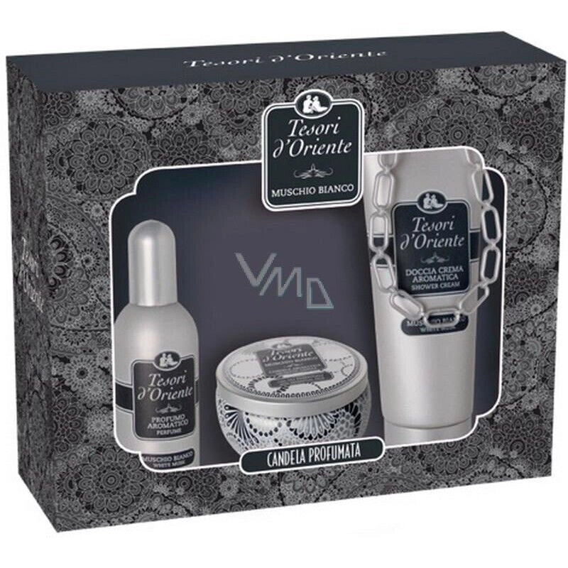 BOX TESORI D'ORIENTE SET REGALO FRAGRANZA MUSCHIO BIANCO