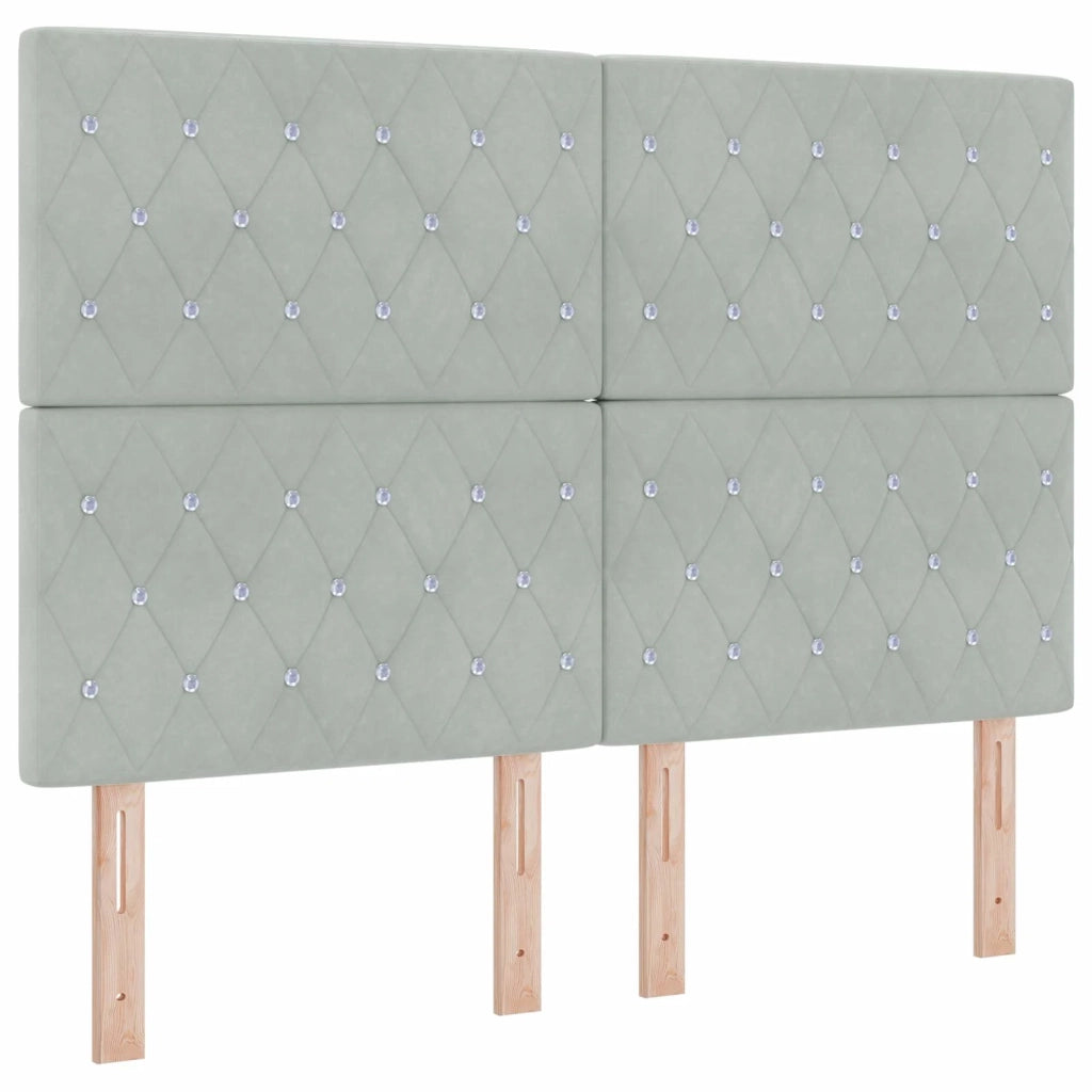 Letto con contenitore e materasso Grigio Chiaro 140 x 200 cm 3459633