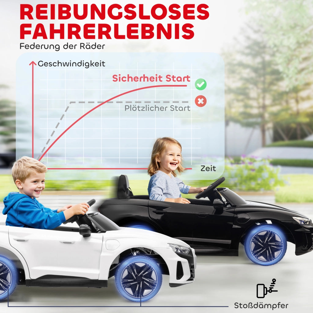 Auto elettrica per bambini Audi ¨C Xylo ¨C con telecomando e cintura di sicurezza, nero, 103x58x41cm