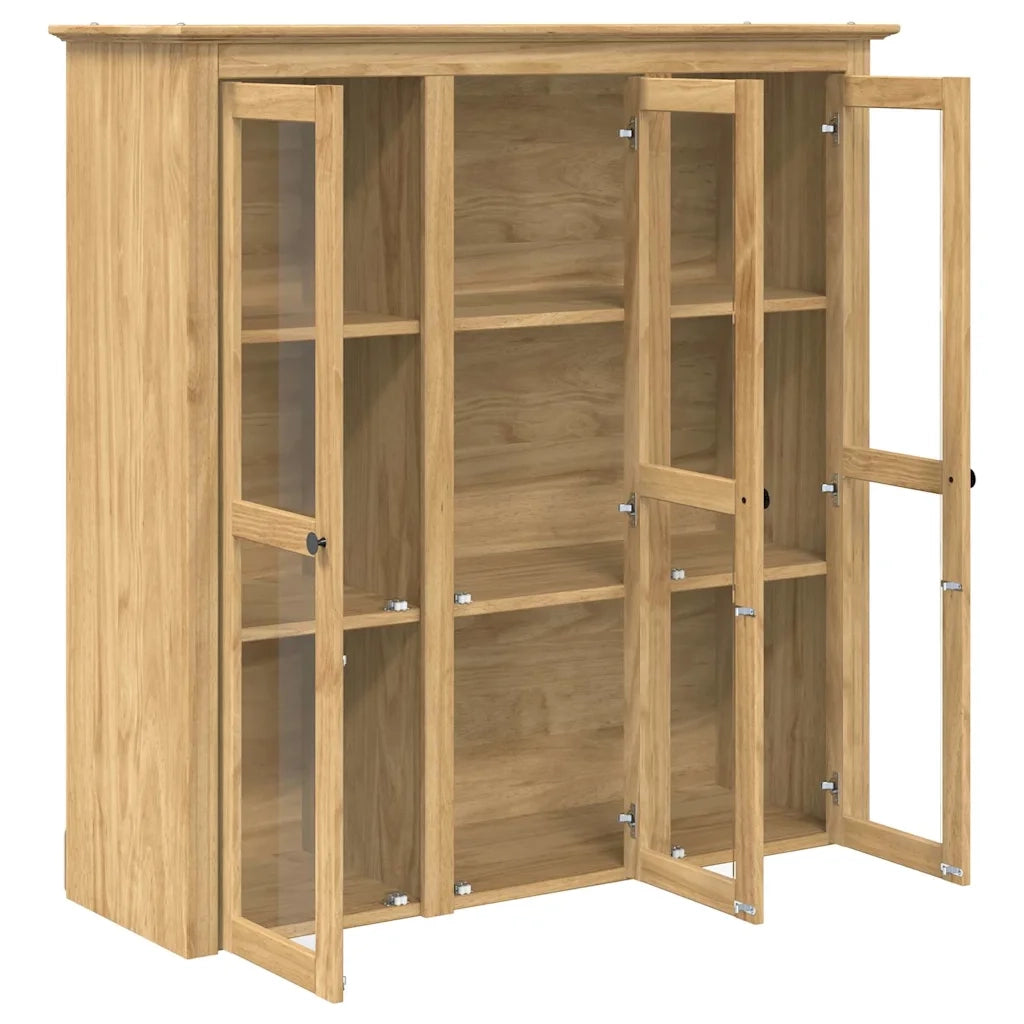 Armadio con Porte in Vetro BODO Marrone miele CFW4415884