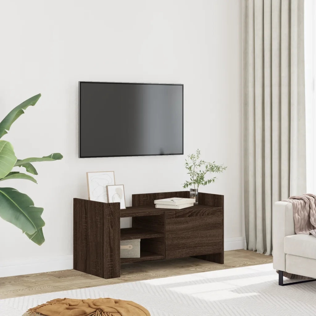Mobile TV | Armadietto TV | Mobile Porta TV Rovere Marrone 80x35x40 cm in Legno Multistrato