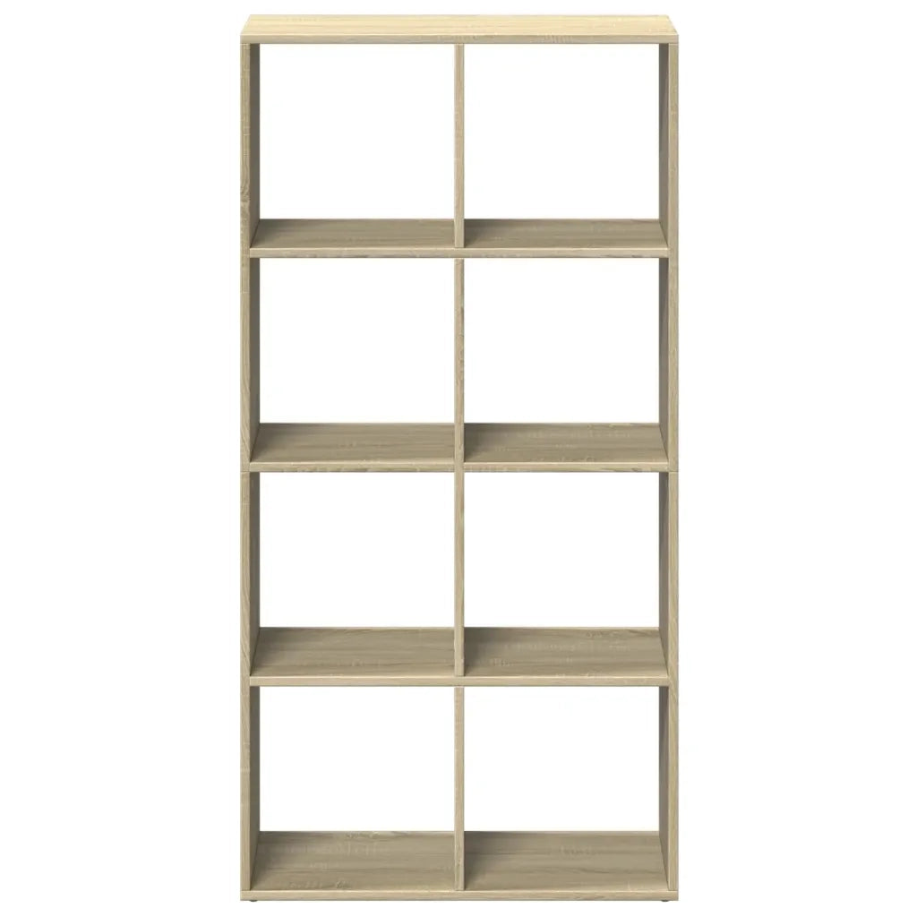 Libreria Divisorio-Scaffale per Libri-Mobile di Stoccaggio Rovere Sonoma 69,5x29x137,5 cm in Truciolato