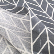 Asciugamano in cotone-lino rettangolare 140x180 cm stile geometrico.