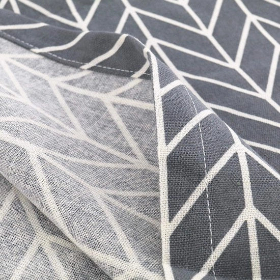 Asciugamano in cotone-lino rettangolare 140x180 cm stile geometrico.