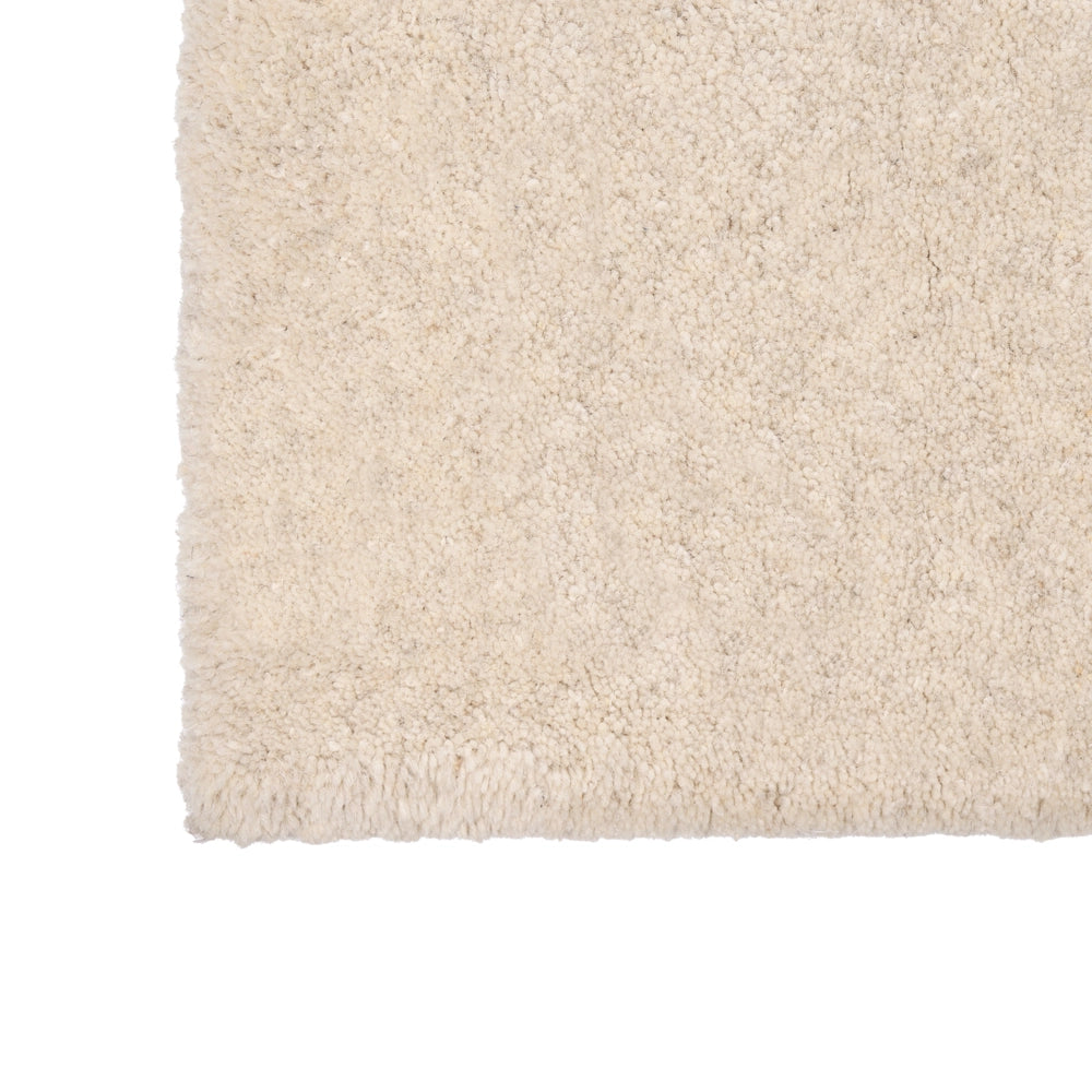 Tappeto in lana forma rettangolare, tuftato a mano 200 x 300 cm bianco sporco design elegante